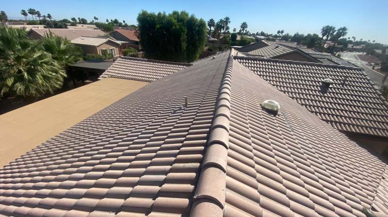 Tile roof in the Phoenix Valley